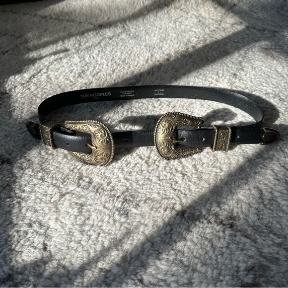 The Kooples Black and Gold Belt main image 5